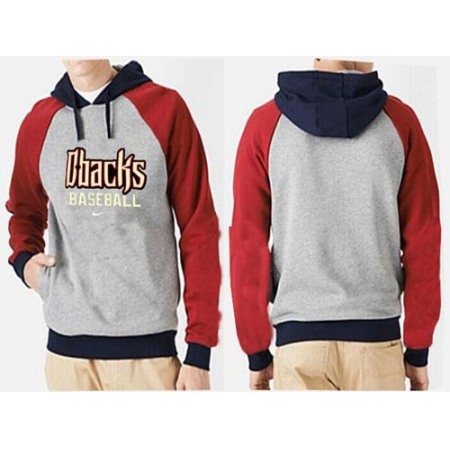 Arizona Diamondbacks Pullover Hoodie Grey & Red