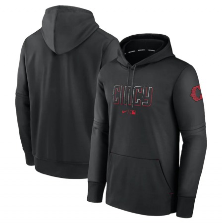 Men's Cincinnati Reds Black 2023 City Connect Hoodie