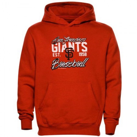 San Francisco Giants Script Baseball Pullover Orange MLB Hoodie