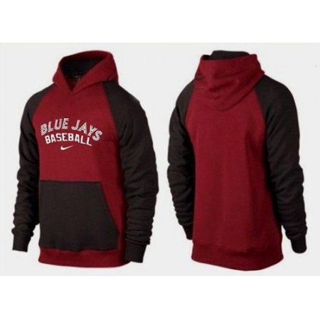 Toronto Blue Jays Pullover Hoodie Burgundy Red & Black