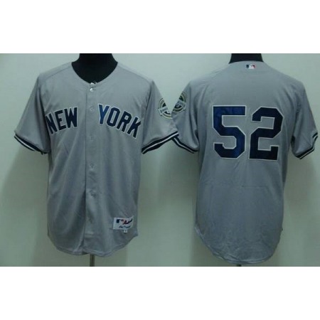 Yankees #52 C.C. Sabathia Stitched Grey Youth MLB Jersey