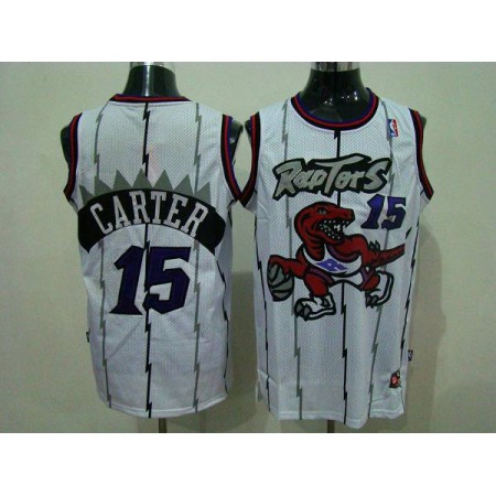 Raptors #15 Vince Carter White Swingman Stitched NBA Jersey