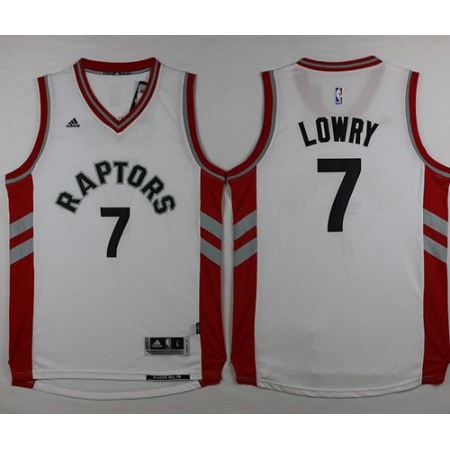 Raptors #7 Kyle Lowry White Stitched NBA Jersey