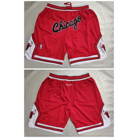 Men's Chicago Bulls Red Shorts (Run Small)