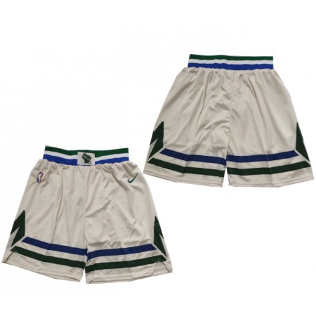 Men's Milwaukee Bucks Cream Shorts (Run Small)