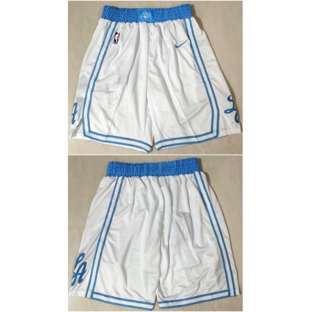 Men's Los Angeles Lakers White Shorts (Run Small)