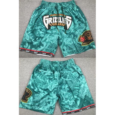 Men's Memphis Grizzlies Aqua Shorts (Run Small)