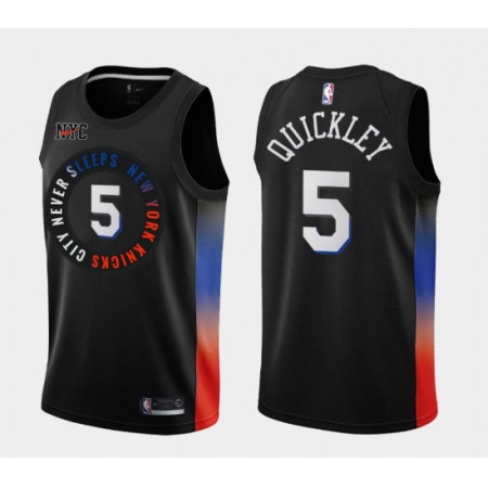 Toddlers Knicks #5 Immanuel Quickley Stitched NBA Jersey