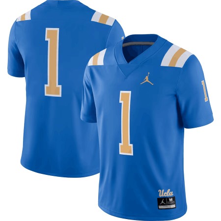 Men's UCLA Bruins Customized Blue Stitched Jersey