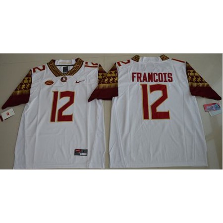 Seminoles #12 Deondre Francois White Limited Stitched NCAA Jersey