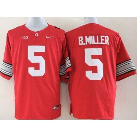 Buckeyes #5 Braxton Miller Red Limited Stitched NCAA Jersey