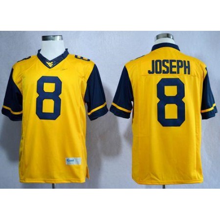 Mountaineers #8 Karl Joseph Gold Limited Stitched NCAA Jersey