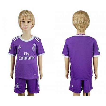 Real Madrid Blank Away Kid Soccer Club Jersey