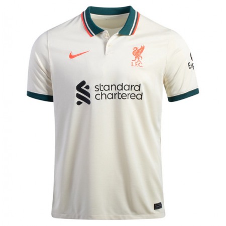 Men's Liverpool Red 2021/22 White Away Jersey