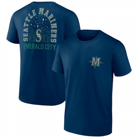 Men's Seattle Mariners Navy Iconic Bring It T-Shirt