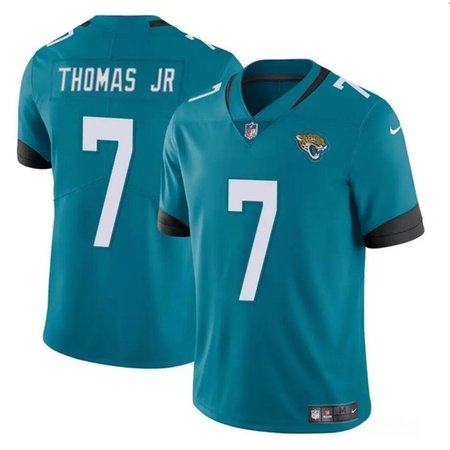 Men's Jacksonville Jaguars #7 Brian Thomas Jr Teal 2024 Draft Vapor Untouchable Limited Stitched Jersey