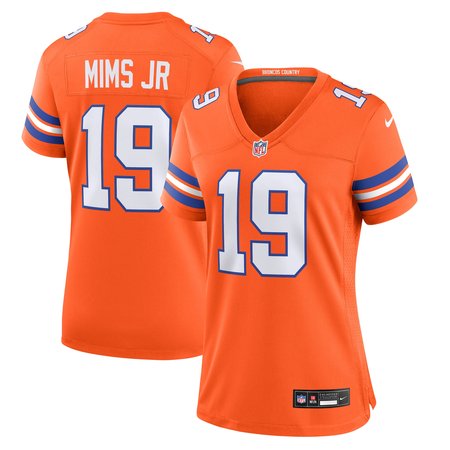 Women's Denver Broncos Marvin Mims Jr Nike Orange Mile High Collection 1977 Throwback Player Game Jersey