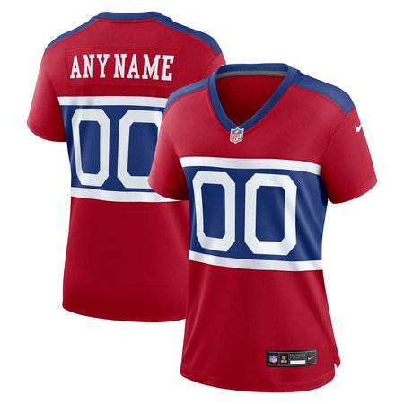 Women's New York Giants Nike Century Red Alternate Game Custom Jersey