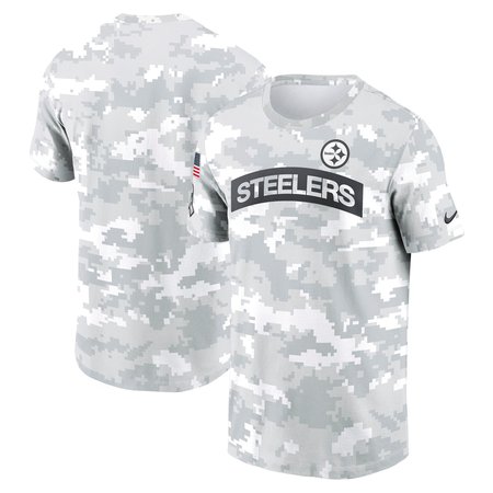 Men's Pittsburgh Steelers Nike Arctic Camo 2024 Salute To Service Performance T-Shirt