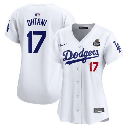 Women's Los Angeles Dodgers Shohei Ohtani Nike White 2024 World Series Home Limited Player Jersey