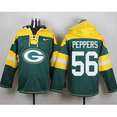 Nike Packers #56 Julius Peppers Green Player Pullover NFL Hoodie