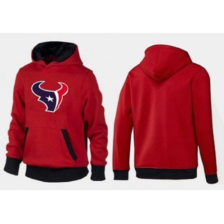 Houston Texans Logo Pullover Hoodie Red & Black