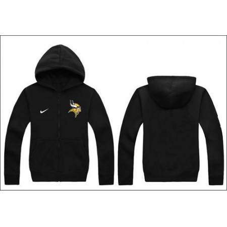 Nike Minnesota Vikings Authentic Logo Hoodie Black