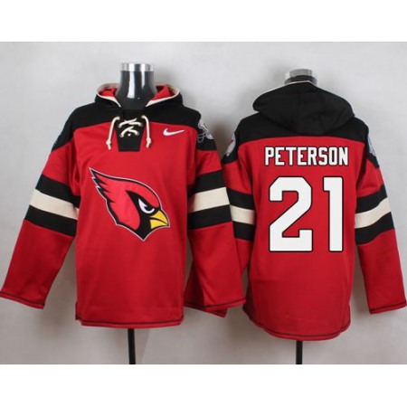 Nike Cardinals #21 Patrick Peterson Red Player Pullover NFL Hoodie