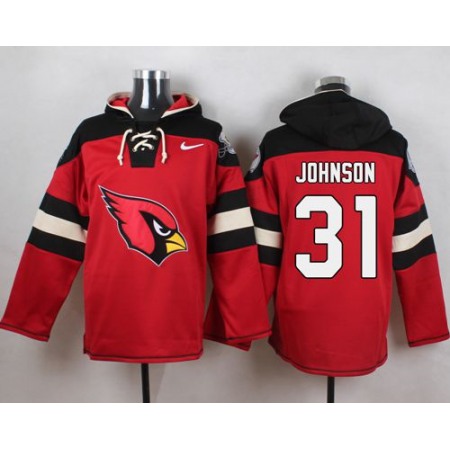 Nike Cardinals #31 David Johnson Red Player Pullover NFL Hoodie