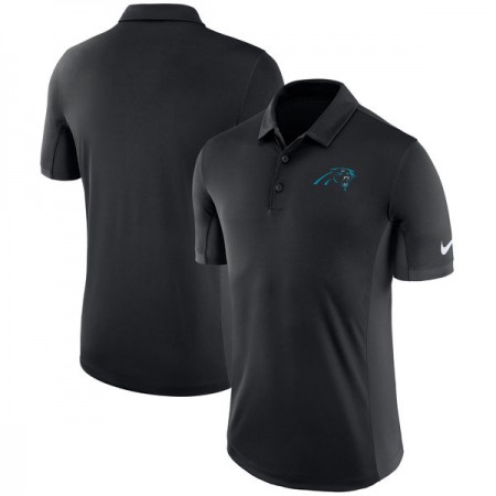 Men's Carolina Panthers Nike Black Evergreen Polo