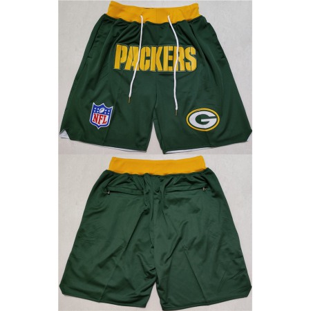 Men's Green Bay Packers Navy Shorts(Run Small)