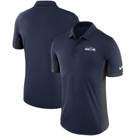 Men's Seattle Seahawks Nike College Navy Evergreen Polo