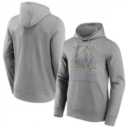 Men's Anaheim Ducks Grey Edge Hoodie