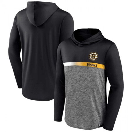 Men's Boston Bruins Black Podium Defender Pullover Hoodie