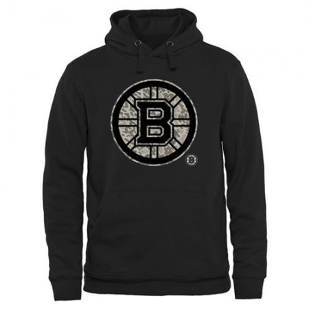 Men's Boston Bruins Black Rink Warrior Pullover Hoodie