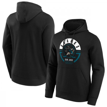 Men's San Jose Sharks Black Block Party Hoodie