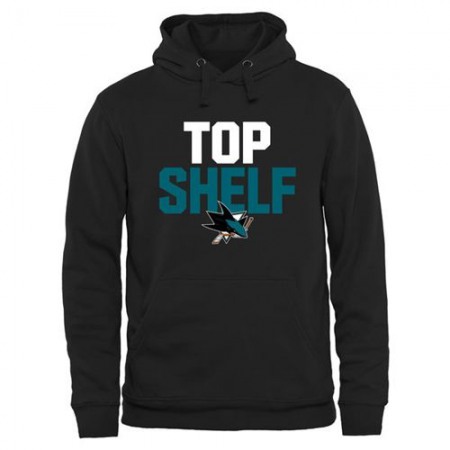 San Jose Sharks Top Shelf Pullover Hoodie Black