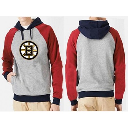 Boston Bruins Pullover Hoodie Grey & Red