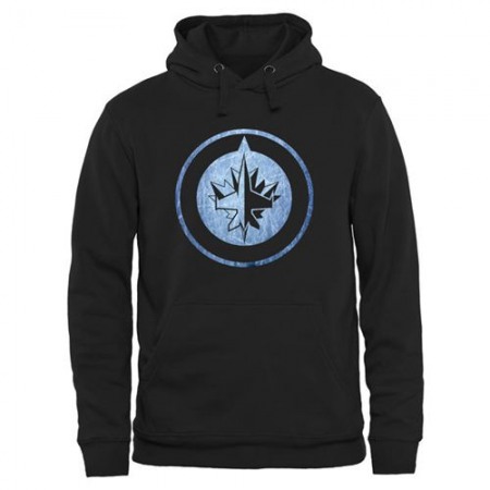 Winnipeg Jets Rinkside Pond Hockey Pullover Hoodie Black