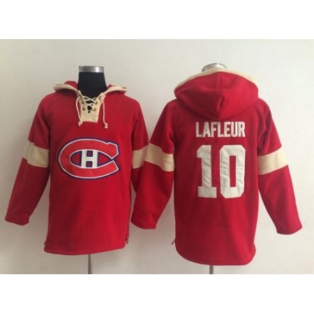 Montreal Canadiens #10 Guy Lafleur Red Pullover NHL Hoodie