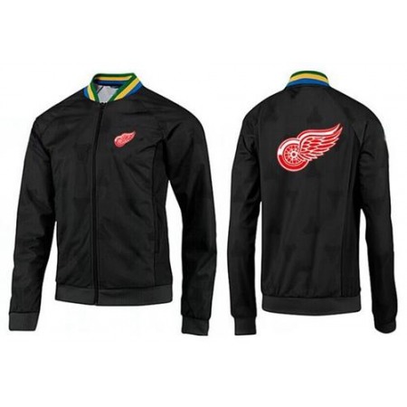 NHL Detroit Red Wings Zip Jackets Black-3