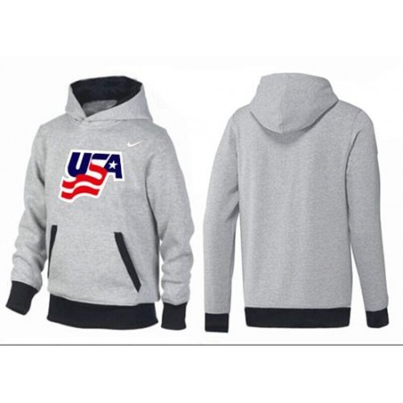 Olympic Team USA Pullover Hoodie Grey/Black