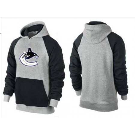 Vancouver Canucks Pullover Hoodie Grey & Black