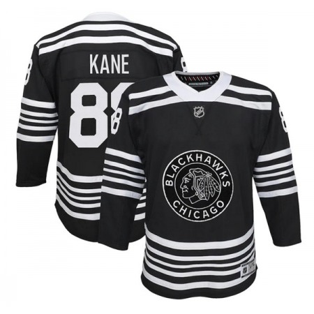 Youth Chicago Blackhawks #88 Patrick Kane Black Stitched Jersey