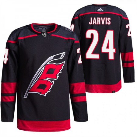 Men's Carolina Hurricanes #24 Seth Jarvis Black Stitched Jersey